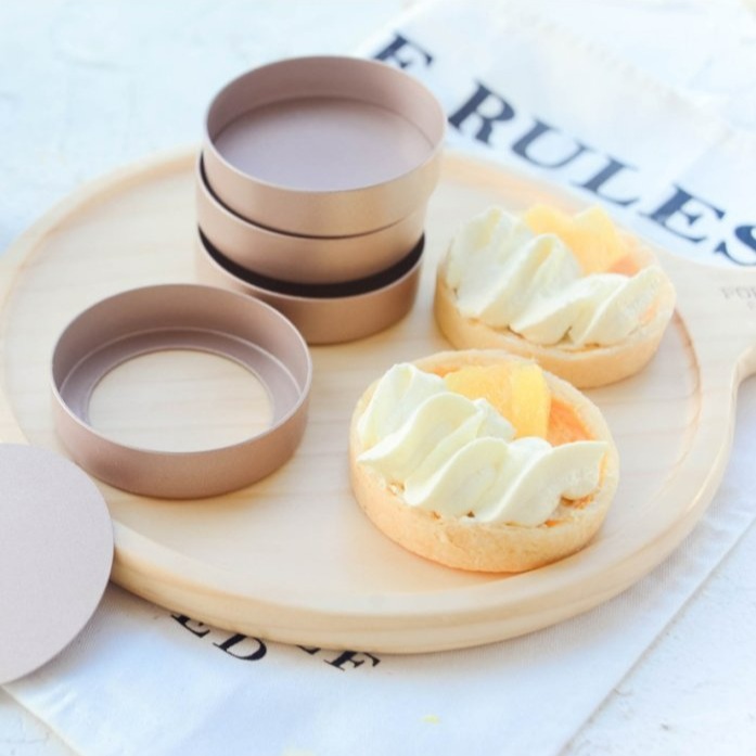 【嚴選SHOP】8cm法式直角塔模 木製壓棒 活底塔模 不沾直塔模 法式活動塔壓棒 3吋圓形派盤 迷你塔模【K162】-細節圖5