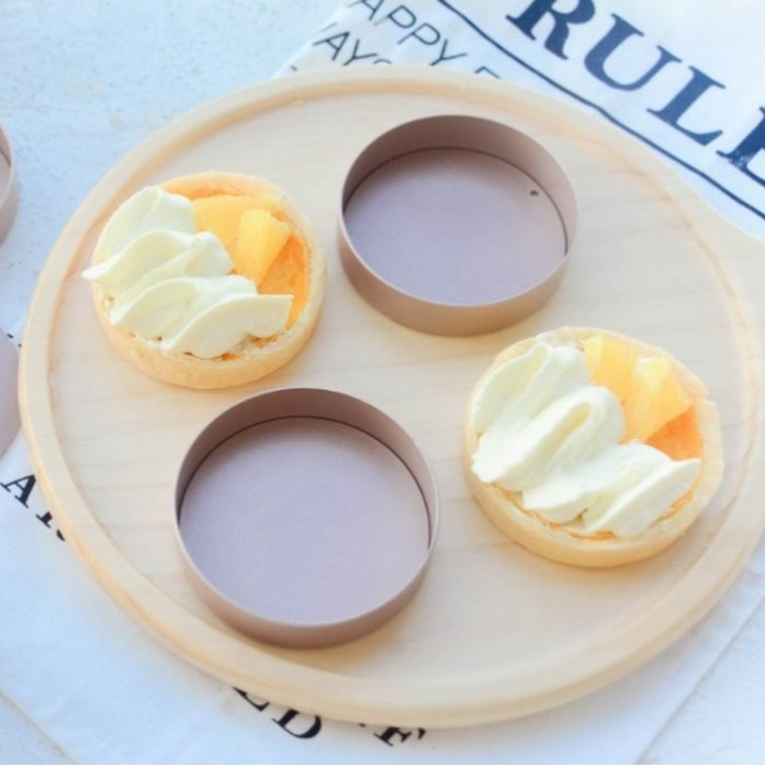 【嚴選SHOP】8cm法式直角塔模 木製壓棒 活底塔模 不沾直塔模 法式活動塔壓棒 3吋圓形派盤 迷你塔模【K162】-細節圖7