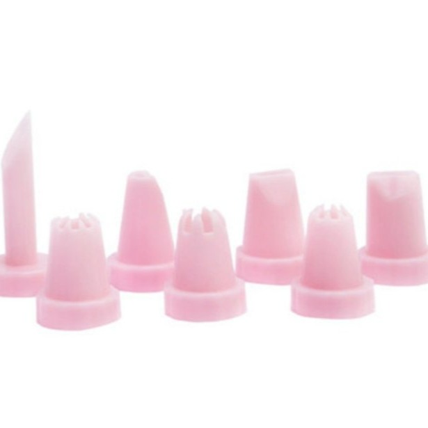 【嚴選SHOP】7花嘴+裱花槍 擠花神器 塑料套裝 透明裱花器 裱花蛋筒 奶油擠花器 餅乾泡芙擠花 曲奇槍【K173】-細節圖2