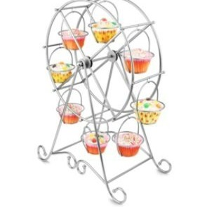 【嚴選SHOP】歐式8杯旋轉摩天輪杯子蛋糕架 婚禮甜品台 纸杯蛋糕展示架 派對蛋糕座 喜慶生日 置物架【K064】-細節圖5