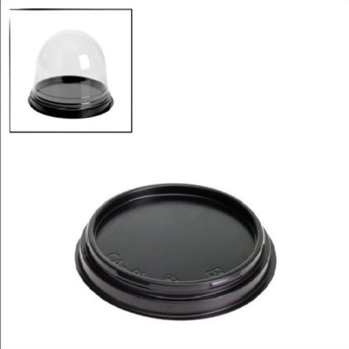 【嚴選SHOP】10入 圓頂天使盒 太空盒 半圓盒 透明蛋糕盒 果凍花盒 吸塑盒 天地蓋 外帶盒 透明蓋+底【S041】-細節圖2