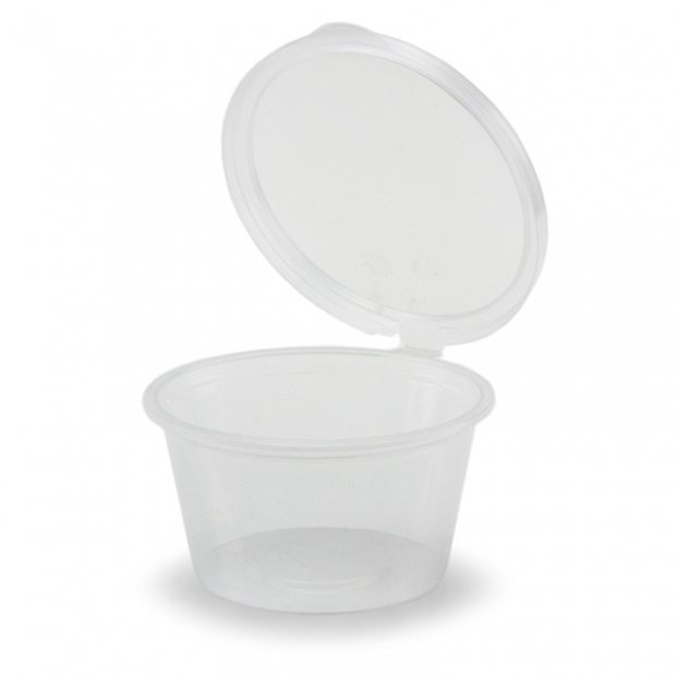 【嚴選SHOP】20入 100ML 連蓋醬料杯 甜點杯 一體成形容器 調味料 外帶盒 試吃杯 品嘗杯 塑膠杯【S049】-細節圖3