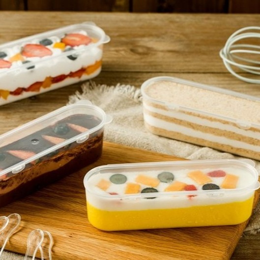 【嚴選SHOP】5入 251cc千層蛋糕盒 連蓋塑膠盒 調味料 外帶盒 優格盒 拉絲蛋糕盒 慕斯盒 冰淇淋盒【S035】-細節圖3