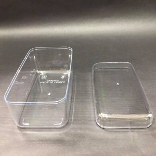 【嚴選SHOP】5入含蓋 370CC長方形草莓寶盒透明盒 塑膠盒 芒果便當 提拉米蘇盒 餅乾盒 保鮮盒收納盒【S036】-細節圖6