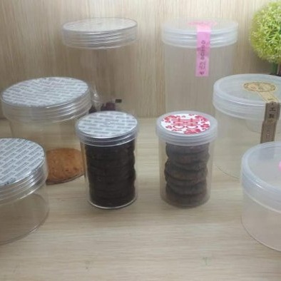 【嚴選SHOP】1入 含蓋 180cc小圓罐 PS透明罐 餅乾罐 包裝盒 啦啦棒罐 塑膠盒 小罐子 塑膠桶【S034】-細節圖4