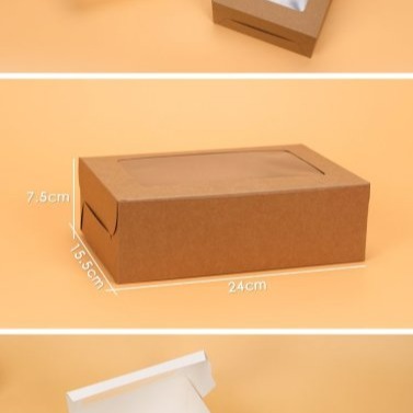 【嚴選SHOP】6格 開窗牛皮紙方盒 白色紙盒 馬芬瑪芬盒 杯子蛋糕盒月餅盒 手提盒 禮盒 蛋塔盒【C018】-細節圖6