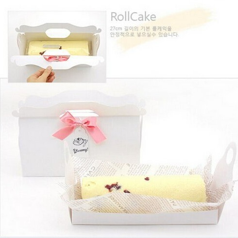 【嚴選SHOP】27cm 四色附船盒 生乳捲蛋糕盒 彌月蛋糕盒 蛋糕捲奶凍巻盒 包裝盒 長條蜂蜜蛋糕盒 紙盒【C058】-細節圖4