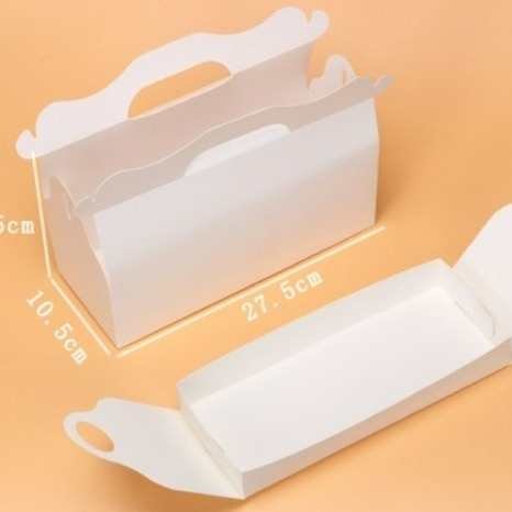 【嚴選SHOP】27cm 四色附船盒 生乳捲蛋糕盒 彌月蛋糕盒 蛋糕捲奶凍巻盒 包裝盒 長條蜂蜜蛋糕盒 紙盒【C058】-細節圖8