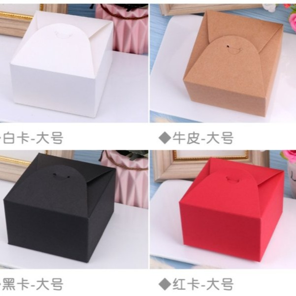 【嚴選SHOP】大號韓國設計款 牛皮紙盒 烘焙包裝盒 禮品包裝盒 復古紙盒 餅乾盒 蛋糕盒 牛軋糖盒 外帶盒【C133】-細節圖7