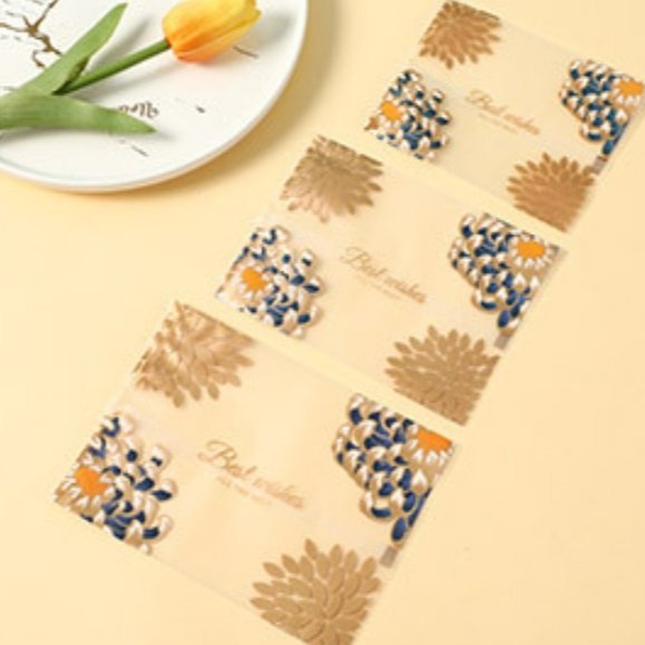 【嚴選SHOP】98入 富貴花 月餅袋 50g/80g/100g 蛋黃酥袋 熱封袋 機封袋 封口袋 包裝袋【D096】-細節圖4