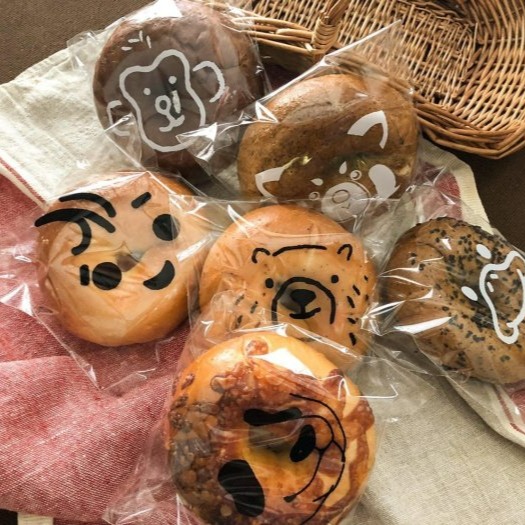 【嚴選SHOP】98入 台灣製 15*18cm動物圖案麵包袋 自黏袋 大麵包袋 歐包袋 包裝袋 透明餅乾袋【D131】-細節圖2