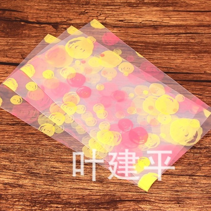 【嚴選SHOP】98入 12*20公分 彩色泡泡半透明平口袋 磨砂袋 包裝袋 點心袋 禮品袋 餅乾袋 糖果袋【D139】-細節圖3