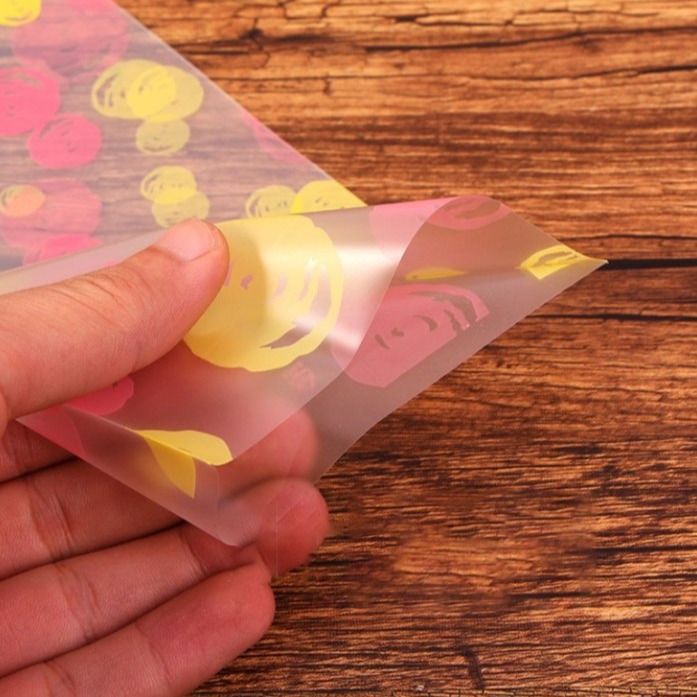 【嚴選SHOP】98入 12*20公分 彩色泡泡半透明平口袋 磨砂袋 包裝袋 點心袋 禮品袋 餅乾袋 糖果袋【D139】-細節圖5