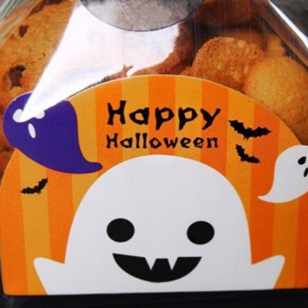 【嚴選SHOP】48入 萬聖節平口袋+紙墊 食品袋 包裝袋點心袋塑料袋 餅乾袋 糖果袋 萬聖節包裝 萬聖節【X063】-細節圖5