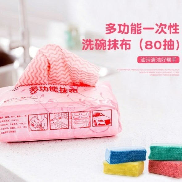 【嚴選SHOP】80抽 抽取式免洗抹布 免洗清潔布 擦手紙 不沾油衛生紙 一次性 不織布抹布 廚房抹布洗碗【K139】-細節圖6