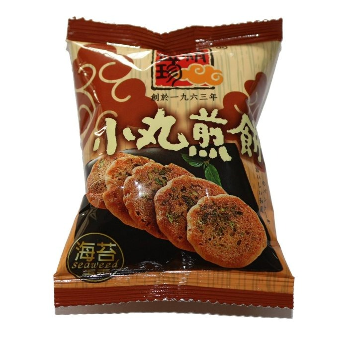 【嚴選SHOP】精益珍 小丸煎餅 芝麻煎餅 海苔煎餅 20g隨手包 古早味餅乾 蛋素 銅板零食【Z337】-細節圖3