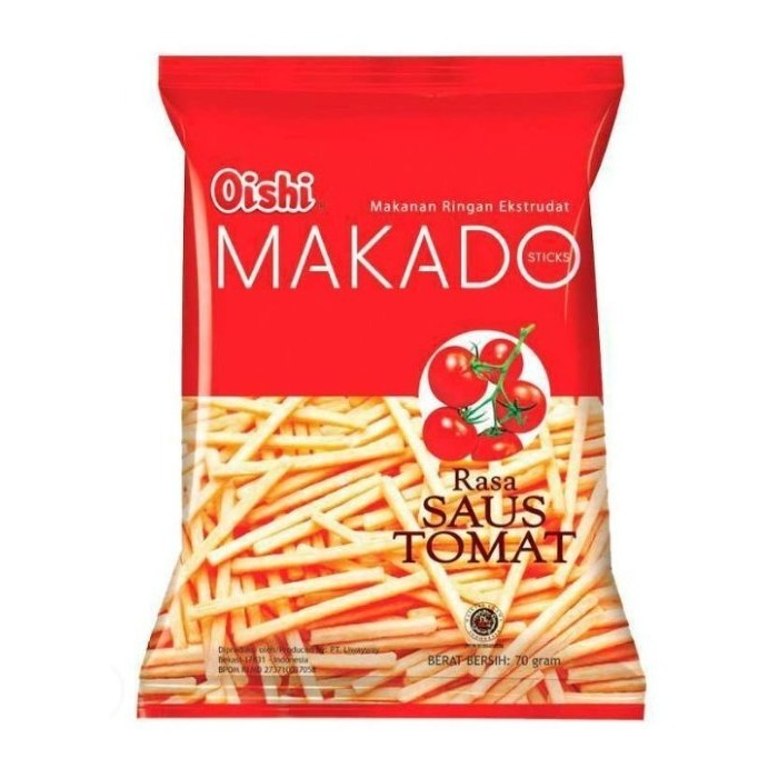 【嚴選SHOP】印尼 Oishi MAKADO 薯條餅乾 番茄風味／烤牛肉風味／起司風味 麥卡多 薯條洋芋條【Z327】-細節圖2