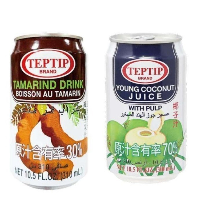【嚴選SHOP】泰國 TEPTIP 椰子水 羅望子水 310ml 酸子汁 泰國進口椰子水 內含果肉 羅旺子汁【Z316】-細節圖4