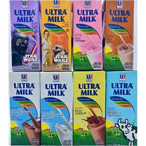 【嚴選SHOP】 印尼 Ultra Milk 保久調味乳 250ml Susu UHT 牛奶 鮮奶 全脂保久乳【Z56】-細節圖2