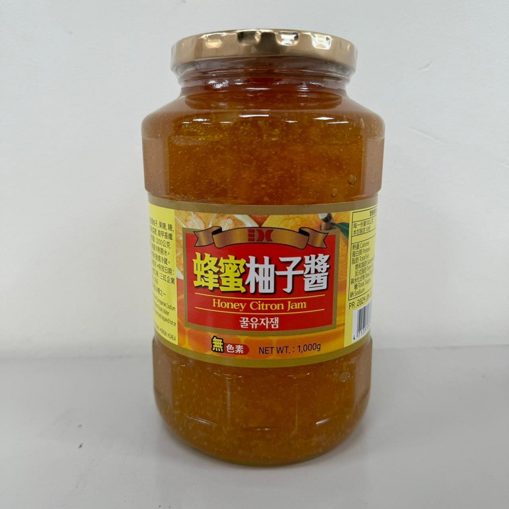 【嚴選SHOP】三紅 蜂蜜 柚子果粒 蜂蜜柚子醬 蜂蜜柚子茶 1kg 韓國原裝進口 柚子醬 柚子茶【Z540】-細節圖2
