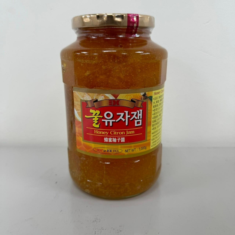 【嚴選SHOP】三紅 蜂蜜 柚子果粒 蜂蜜柚子醬 蜂蜜柚子茶 1kg 韓國原裝進口 柚子醬 柚子茶【Z540】-細節圖4
