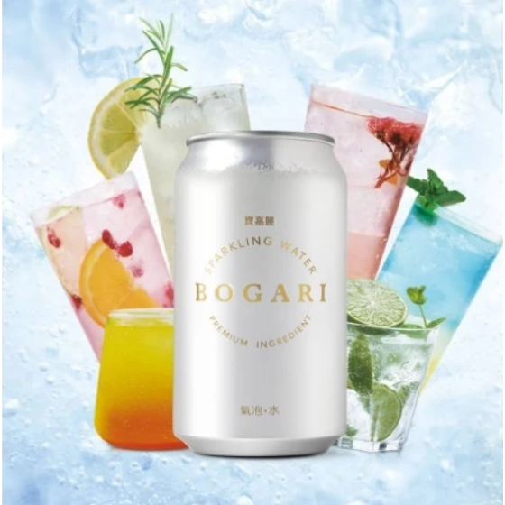 【嚴選SHOP】BOGARI 寶嘉麗 氣泡水 開元 330ml SPARKLING WATER鋁罐【Z511】-細節圖2