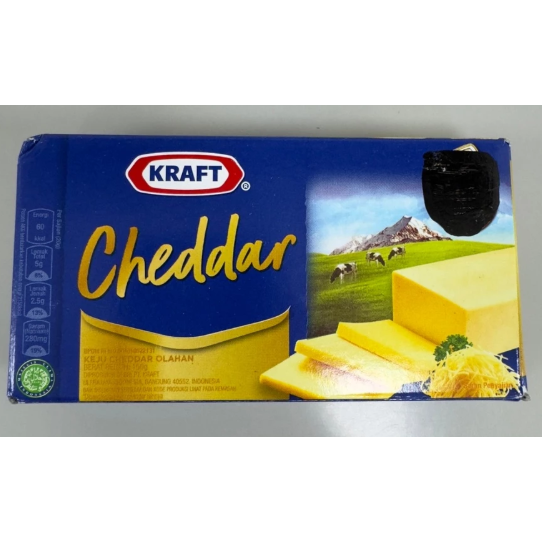 【嚴選SHOP】印尼 KRAFT CHEDDAR cheese 切達乾乳酪 乾酪塊 乳酪 卡夫 切達起司【Z509】-細節圖2
