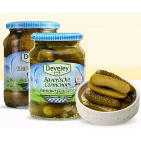 【嚴選SHOP】Develey 德國酸菜 德國脆黃瓜 德國幼條瓜 黛維莉 醃黃瓜 酸黃瓜 台灣總代理【Z498】醬菜-細節圖2