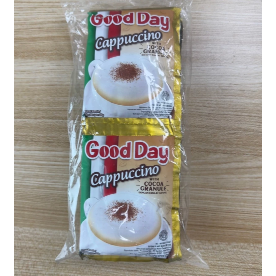 【嚴選SHOP】印尼GOOD DAY 卡布奇諾咖啡(附巧克力粉) 25g*10包 CAPPUCINO 【Z497】-細節圖4