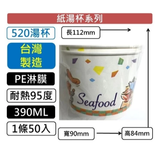 【嚴選SHOP】公版紙湯杯 50入 外帶碗 紙湯碗 紙湯杯免洗碗烤肉紙碗 免洗餐具 營業紙碗 免洗碗 湯碗【K364】-細節圖6