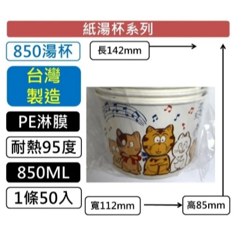 【嚴選SHOP】公版紙湯杯 50入 外帶碗 紙湯碗 紙湯杯免洗碗烤肉紙碗 免洗餐具 營業紙碗 免洗碗 湯碗【K364】-細節圖8