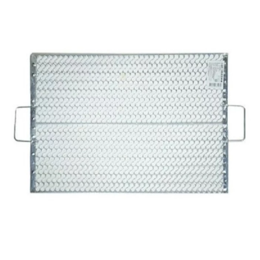 【嚴選SHOP】S型雙耳烤網 烤肉網 燒烤網 網片 鏈目烤網 雙耳烤網 碳烤 炭烤 露營 衛生 簡易型烤肉【K358】-細節圖2