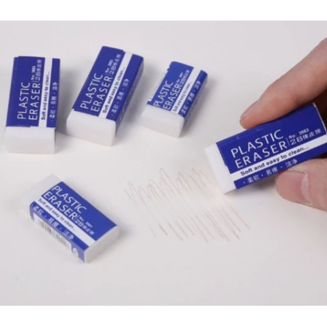 【嚴選SHOP】2B橡皮擦 白色橡皮擦 擦子 擦布 橡擦 文具 考試用 美術用 不留痕跡 文具用品磚塊橡皮【K430】-細節圖2
