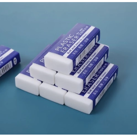 【嚴選SHOP】2B橡皮擦 白色橡皮擦 擦子 擦布 橡擦 文具 考試用 美術用 不留痕跡 文具用品磚塊橡皮【K430】-細節圖3