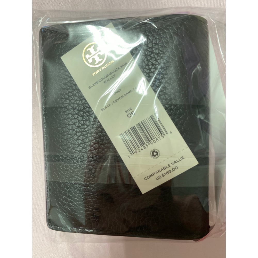 《現貨》TB真皮黑色短夾-細節圖2