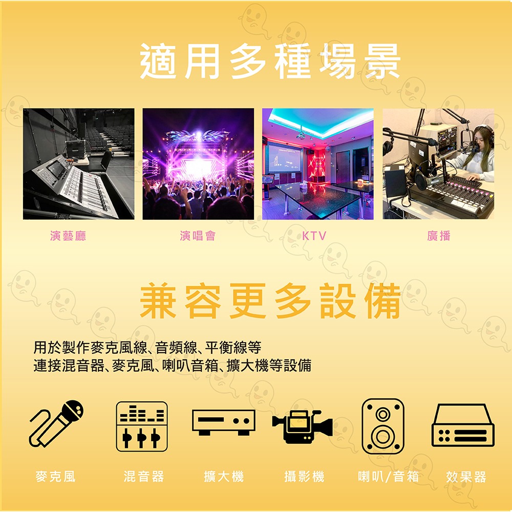 【魔音傳腦】 Stander 卡儂頭 XLR 公插頭 母插頭 插頭 3PIN 黑色 銀色 金PIN-細節圖5