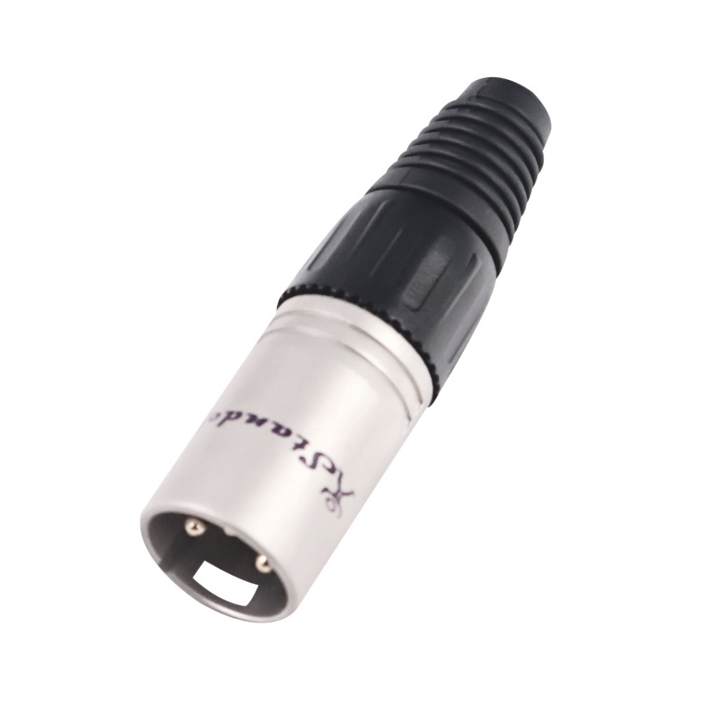 【魔音傳腦】 Stander 卡儂頭 XLR 公插頭 母插頭 插頭 3PIN 黑色 銀色 金PIN-規格圖9