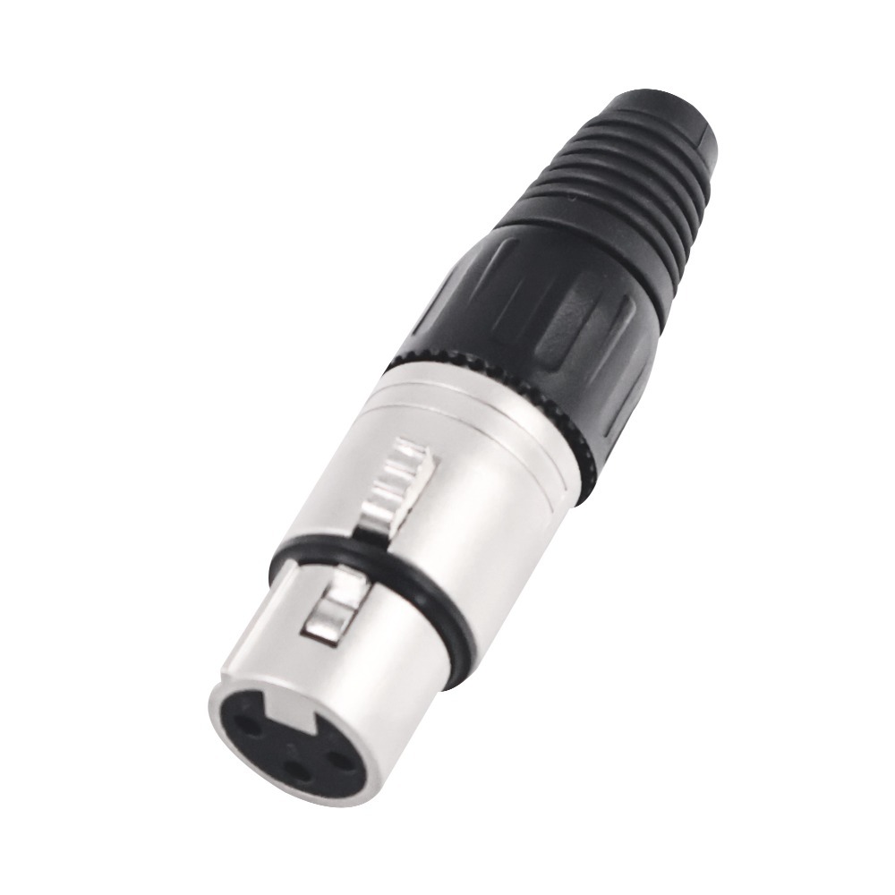 【魔音傳腦】 Stander 卡儂頭 XLR 公插頭 母插頭 插頭 3PIN 黑色 銀色 金PIN-規格圖9