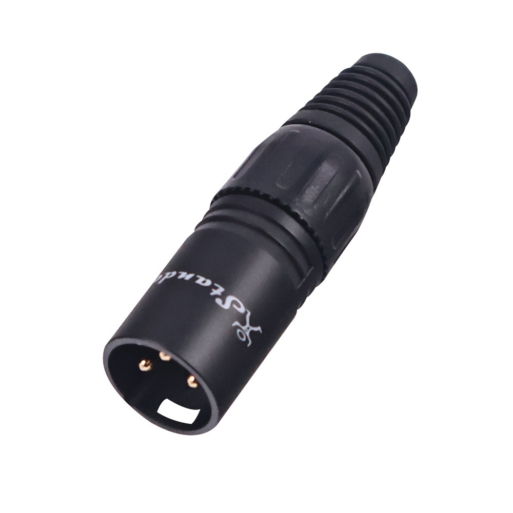 【魔音傳腦】 Stander 卡儂頭 XLR 公插頭 母插頭 插頭 3PIN 黑色 銀色 金PIN-規格圖9