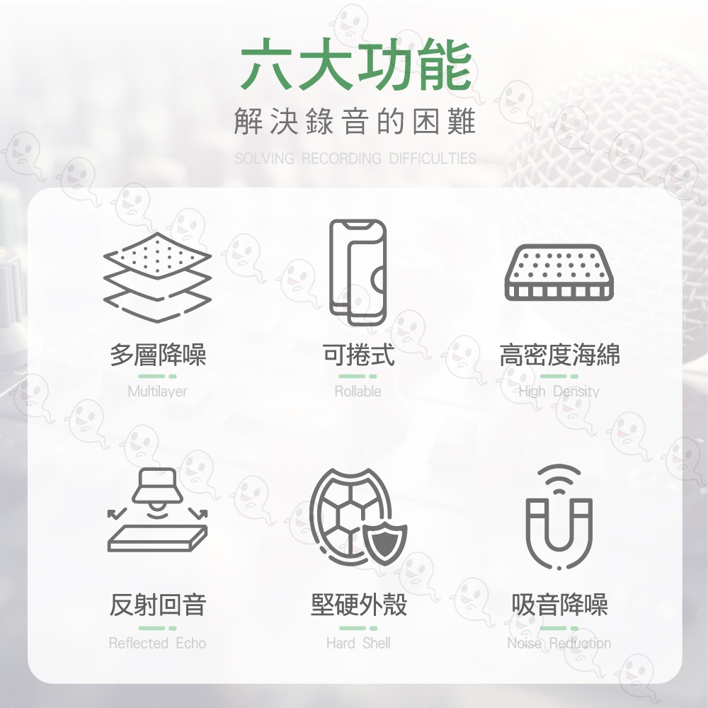 【魔音傳腦】Stander 麥克風配件 遮音罩 攝影棚 錄影錄音 吸音罩 音訊設備-細節圖3