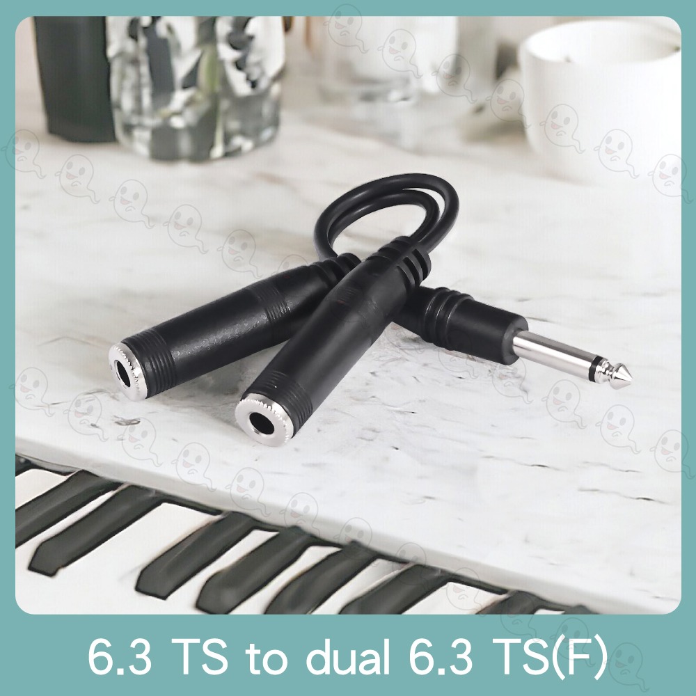 【魔音傳腦】Stander Y-PP-101 台製單聲道 6.3mm Y線 Y形線 YCable 音源線 1to2-細節圖2