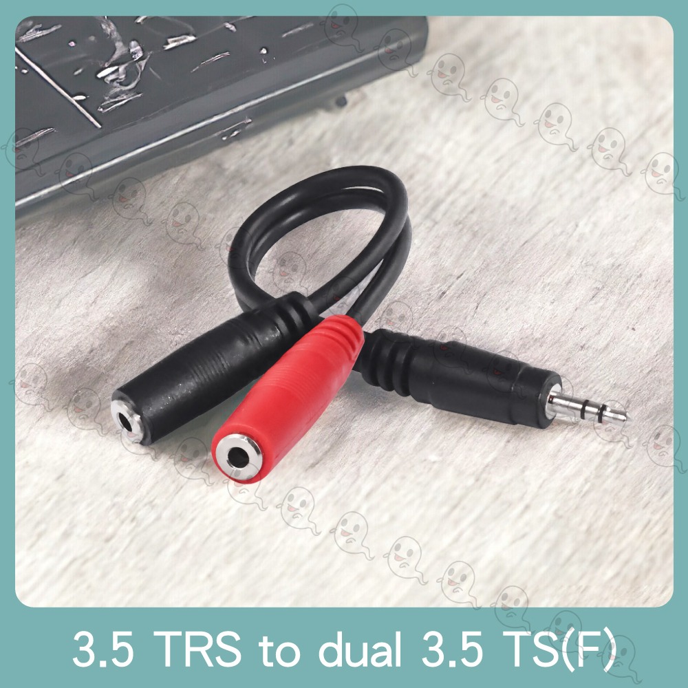 【魔音傳腦】台製 立體聲 3.5mm 公頭轉 左右音源訊號 分接線 訊號線 Y線 Y形線 YCabl 單音 單聲道-細節圖2