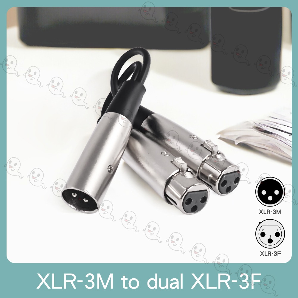 【魔音傳腦】Y-XX-10 台製 Stander XLR 母頭轉 兩個 XLR 公頭 音源訊號 麥克風分接線 Y線-細節圖2