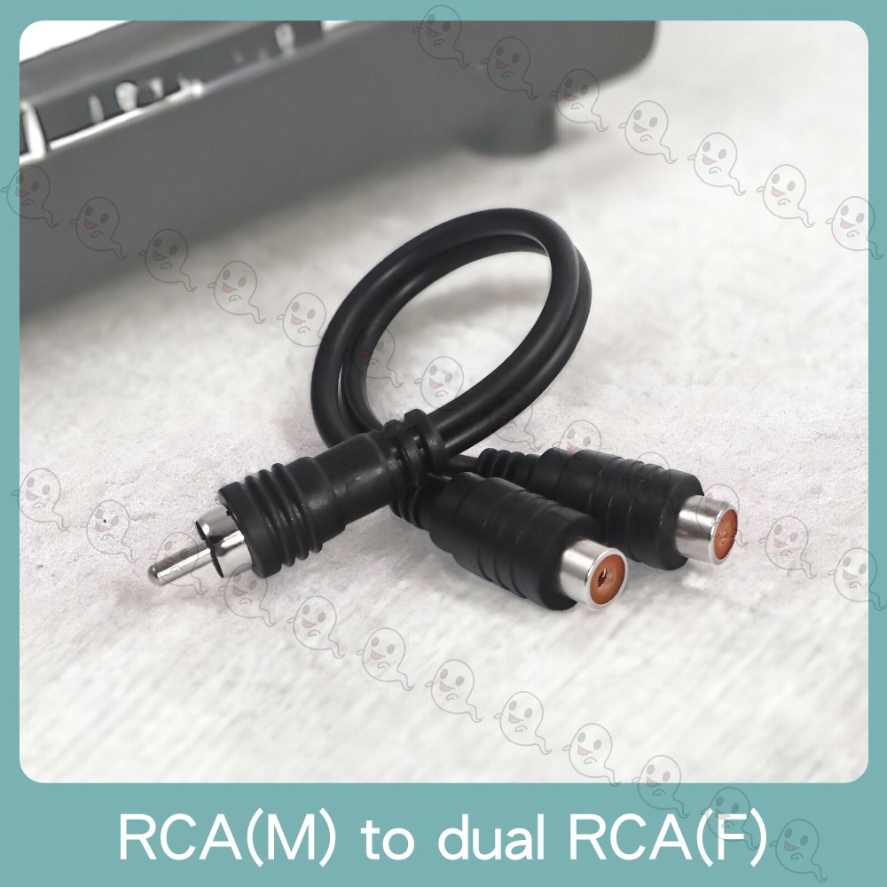 【魔音傳腦】台製 Stander Y-RR-10 RCA 梅花 公頭 RCA 母頭 音源訊號線 分接線 Y線 Y型線-細節圖2