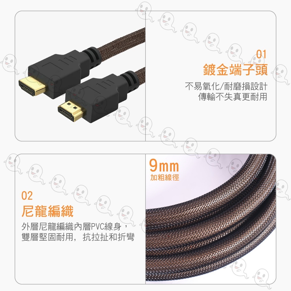 【魔音傳腦】HDMI線 1.4版 15呎 4K30 UHD HDMI 傳輸線 工程線 HDMI-415-細節圖5