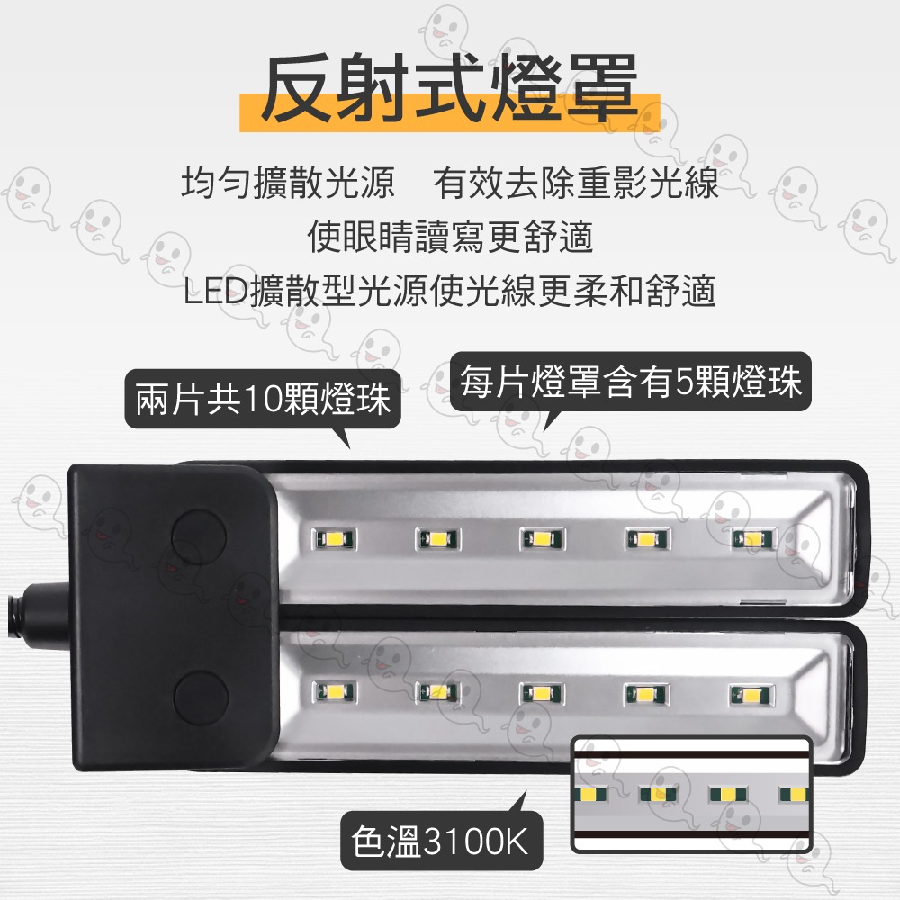 【魔音傳腦】Stander LED 譜架燈 譜燈 兩段式亮度調整 鵝頸式軟管 可裝電池 變壓器-細節圖2