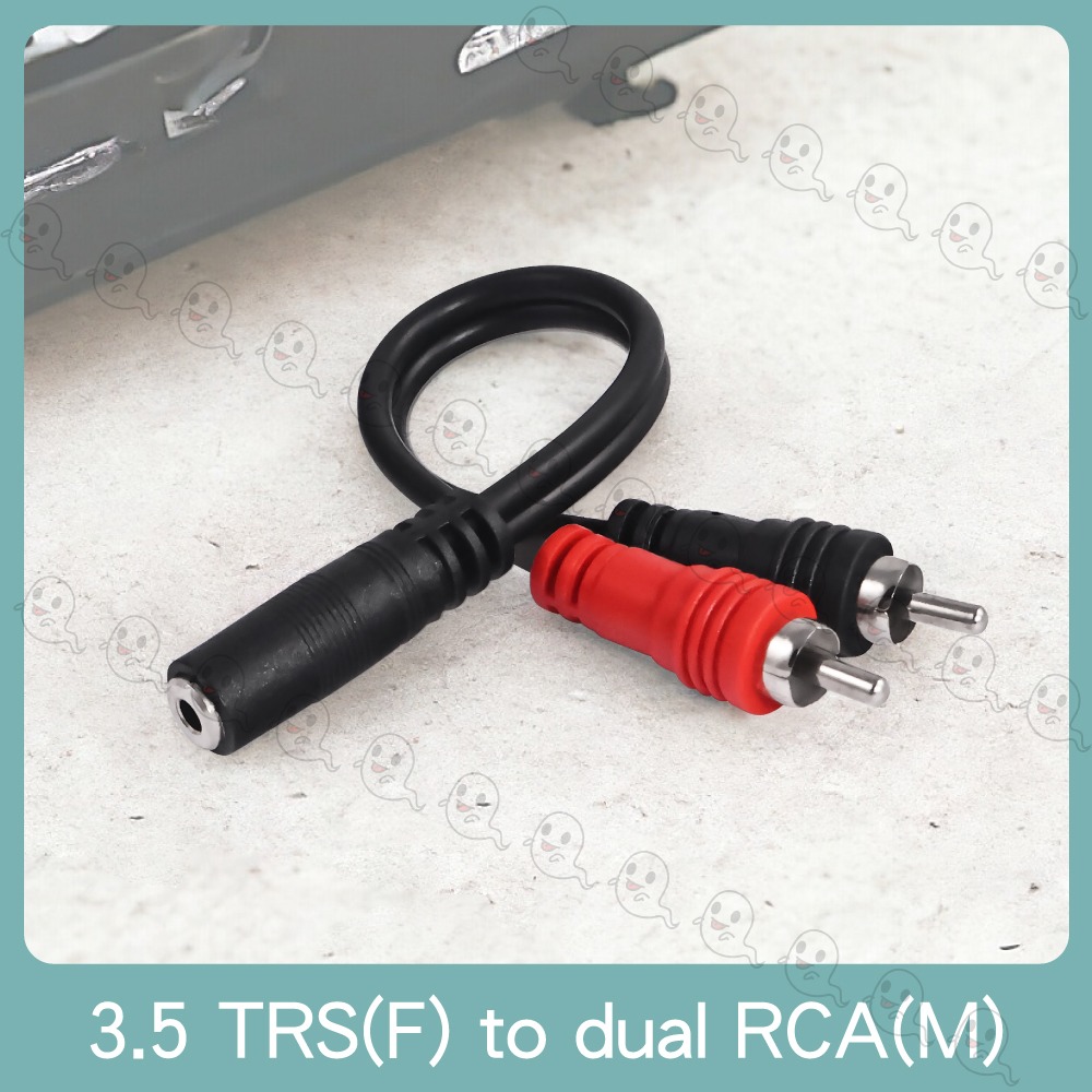 【魔音傳腦】台製 Stander Y-PR-031 3.5mm 立體聲母頭 RCA 公頭 音源訊號分接線 Y線 Y型線-細節圖2