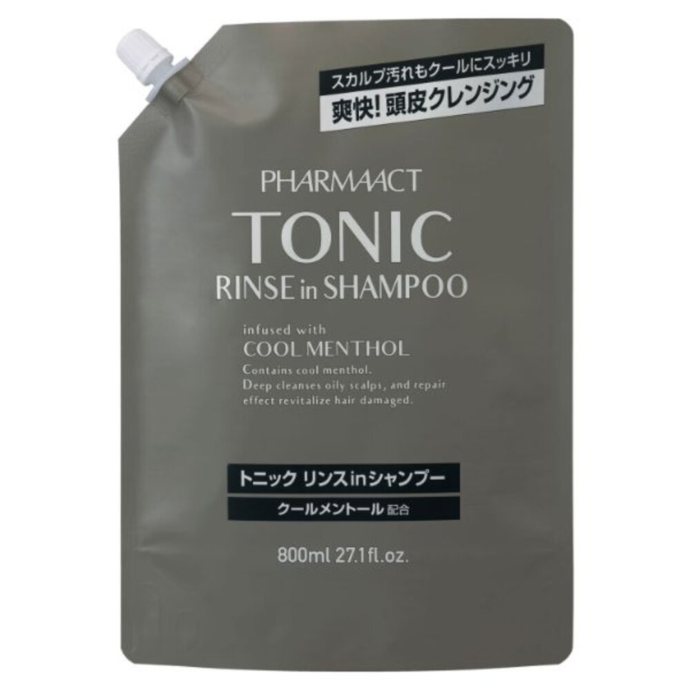 熊野TONIC涼感洗潤雙效洗髮精-黑補充