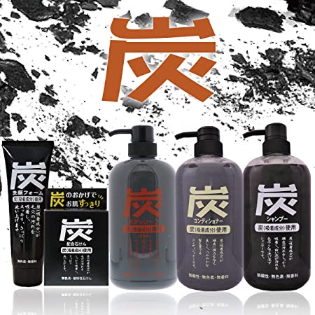 【現貨+發票】日本 純藥 JUNYAKU 炭 洗髮精 潤髮乳 藥用炭 竹炭 去油 消臭 深層清潔 保濕 600ml-細節圖2