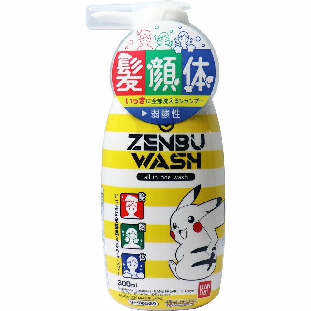 日本 BANDAI 百代 卡通 兒童 洗髮精 不流淚配方 立體 麵包超人 弱酸性 萬代 皮卡丘 角落生物-規格圖6